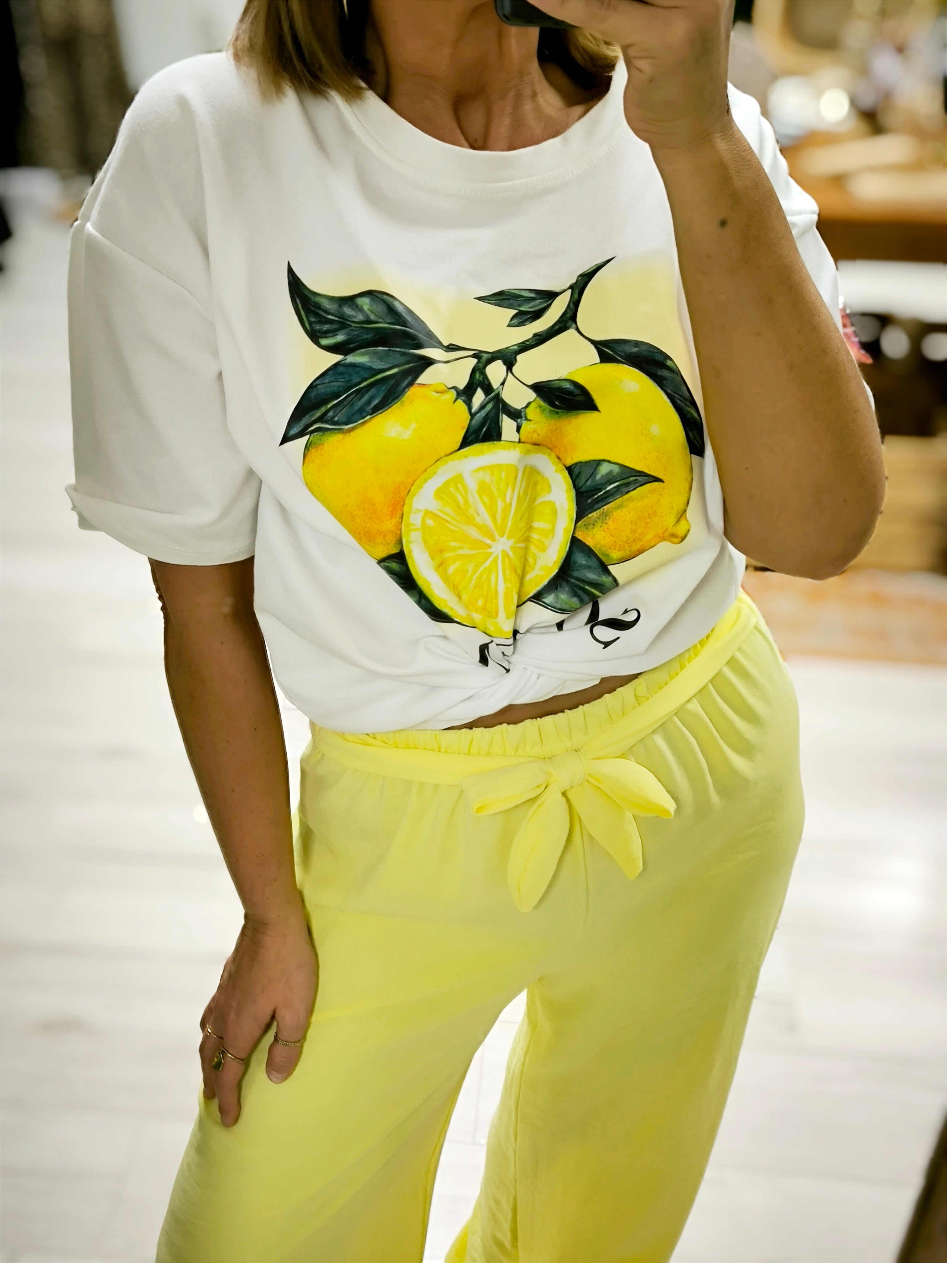 T shirt citron | Addict showroom