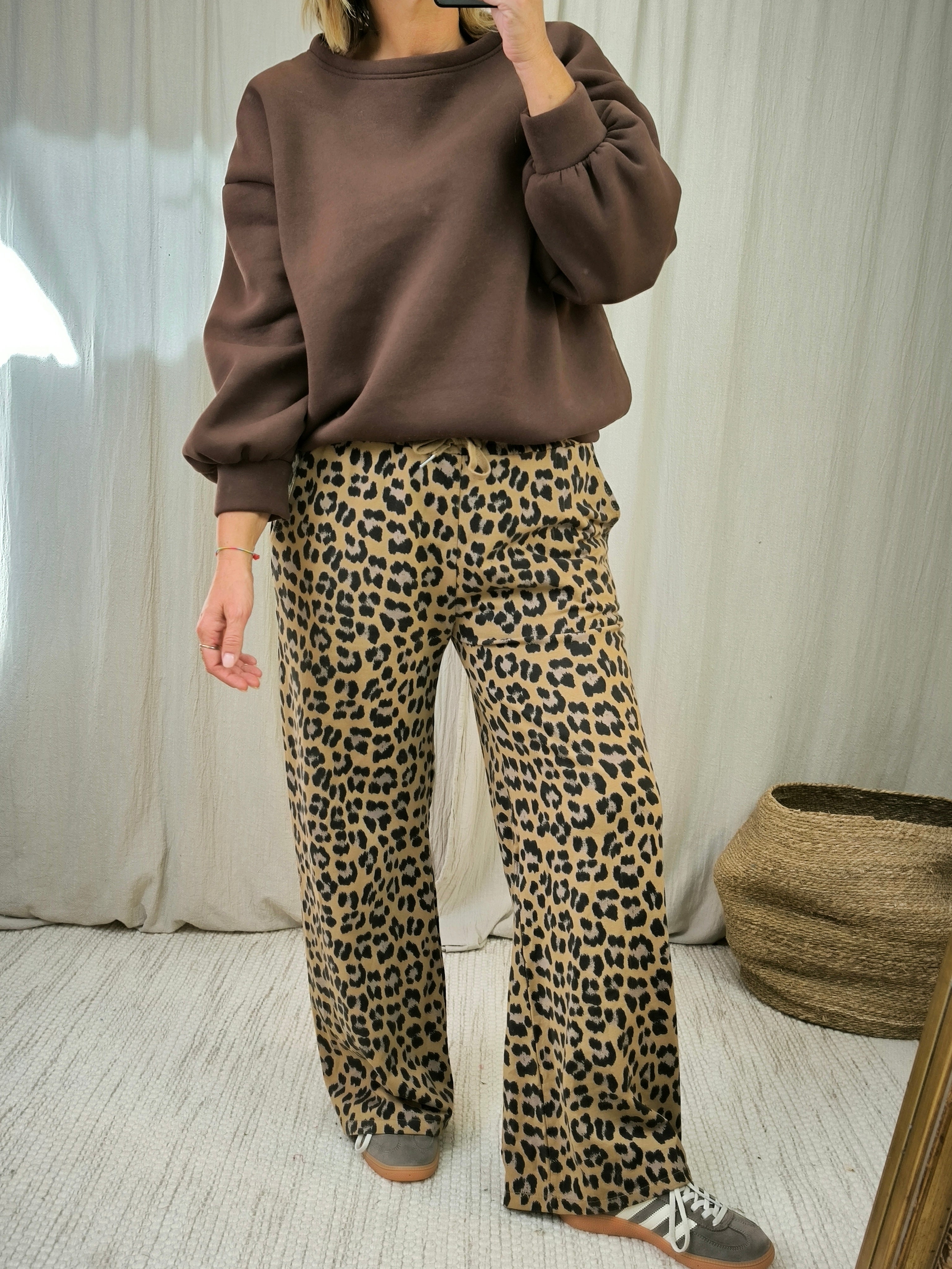 Jogger Léo Camel | Addict showroom