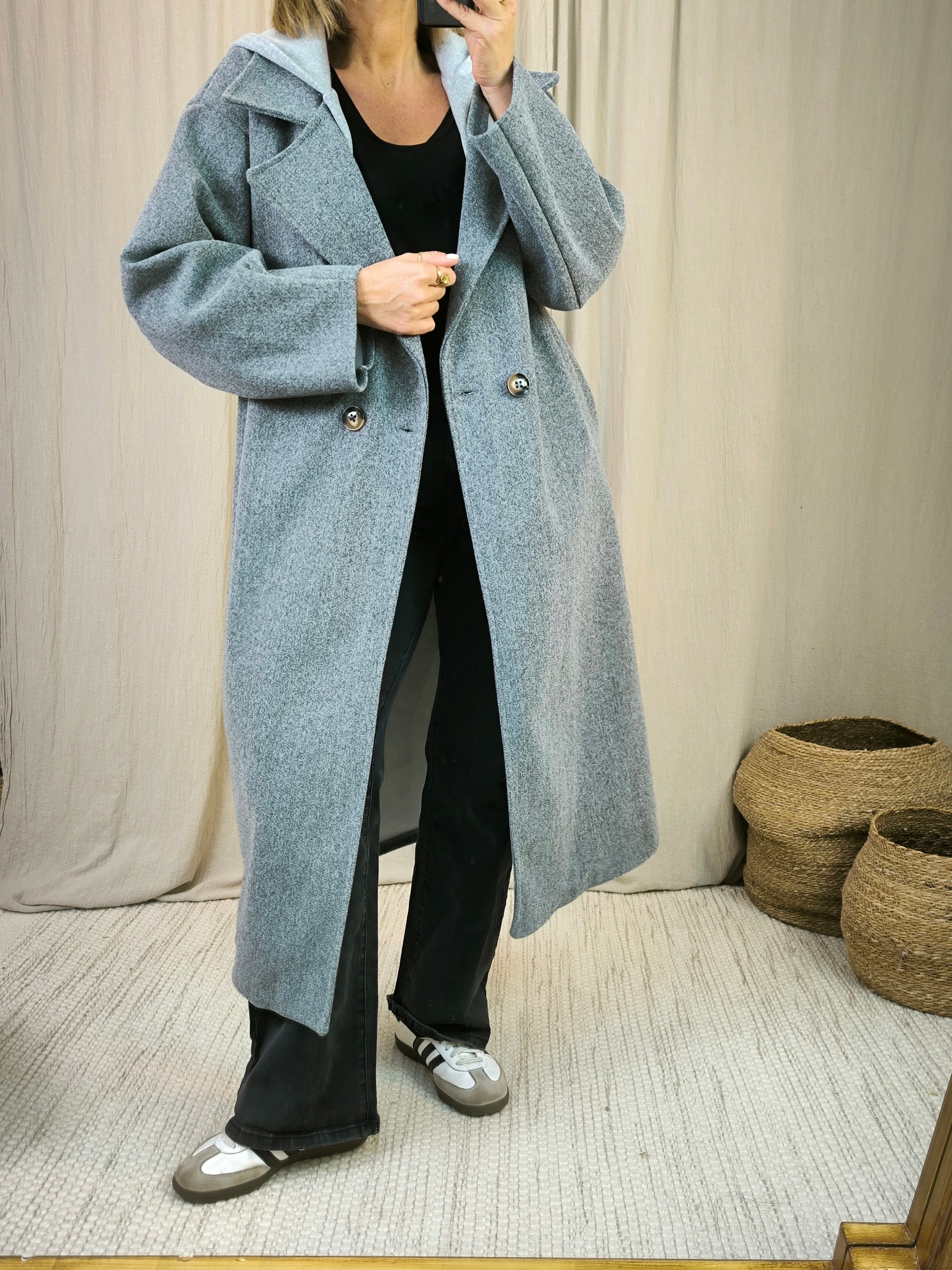 Manteau oversize capuche | Addict showroom