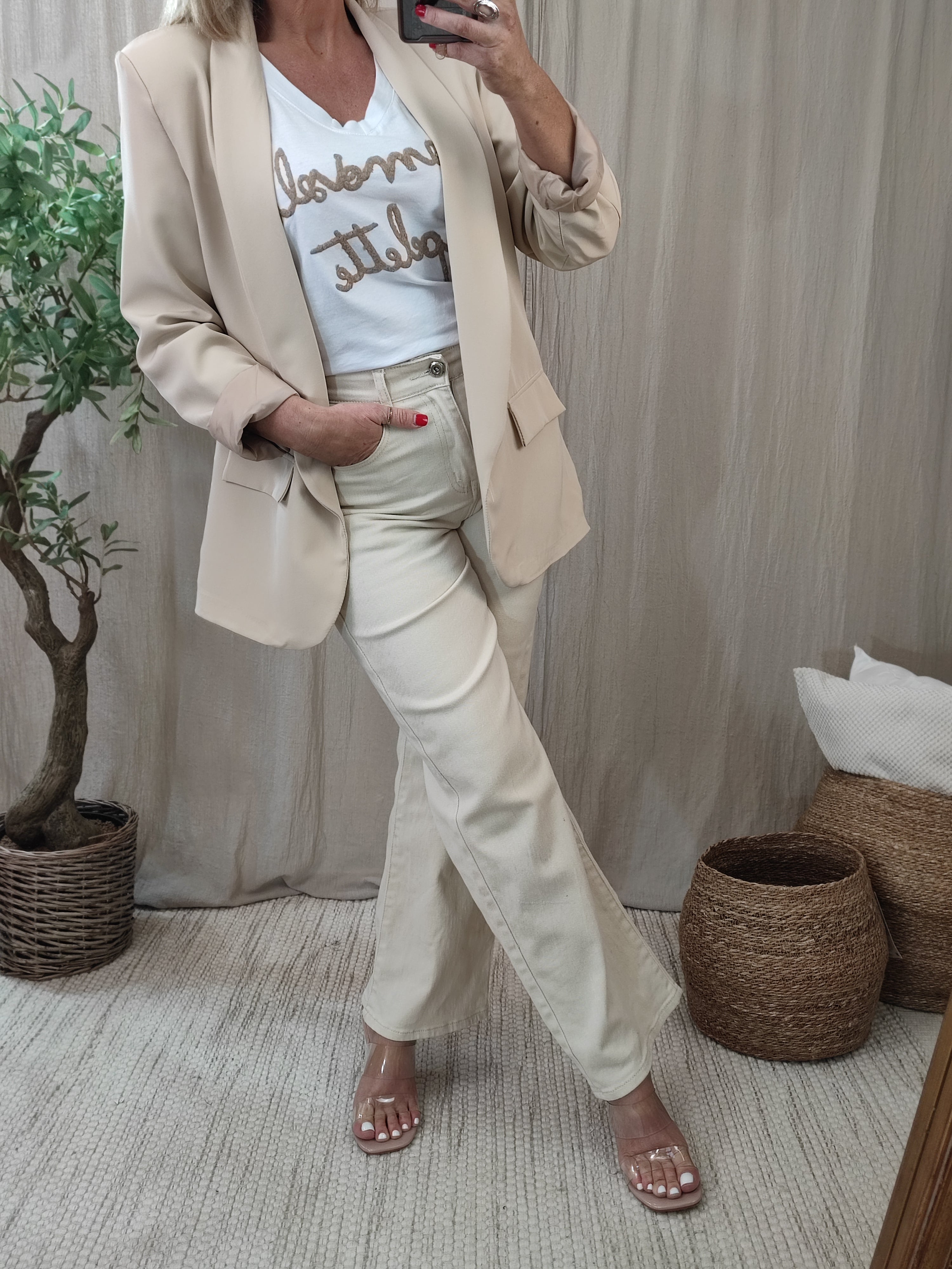 Blazer beige  | Addict showroom